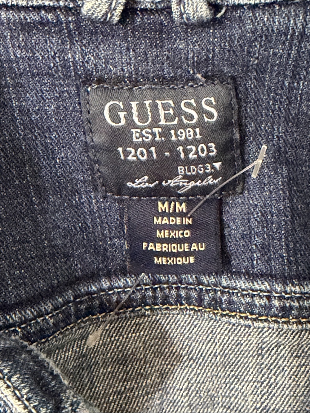 Guess Blue Washed Denim Jean Jacket - Picture 2 of 3